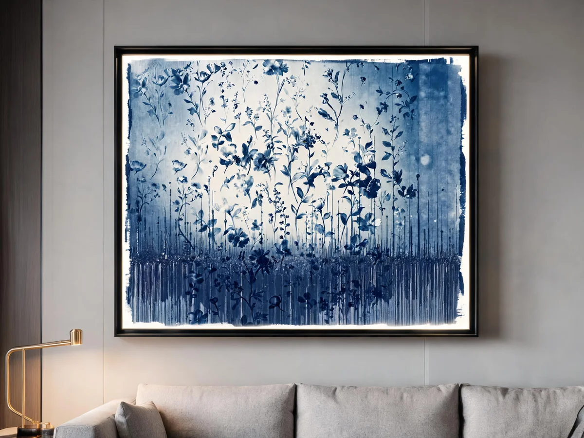 Chroma & Flora II shown on a wall in a room